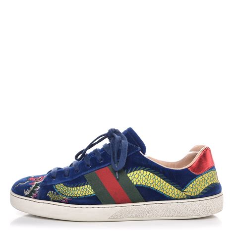 water dragon gucci shoes|gucci blue velvet dragon shoes.